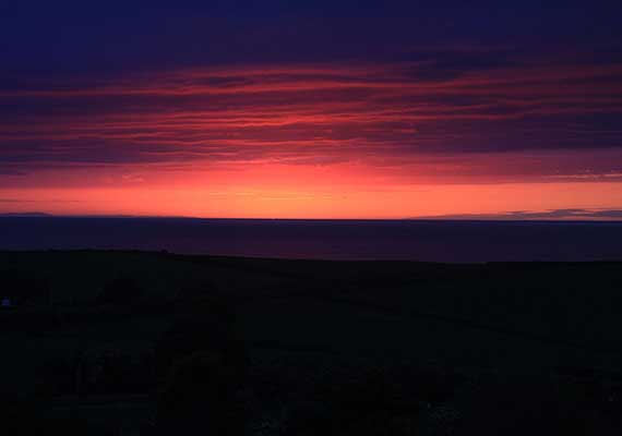 Just one of the beautiful sunsets we experience at Cronk Aashen Farm Campsite on a regular basis...(Genuine natural light photograph...no use of photoshop!)